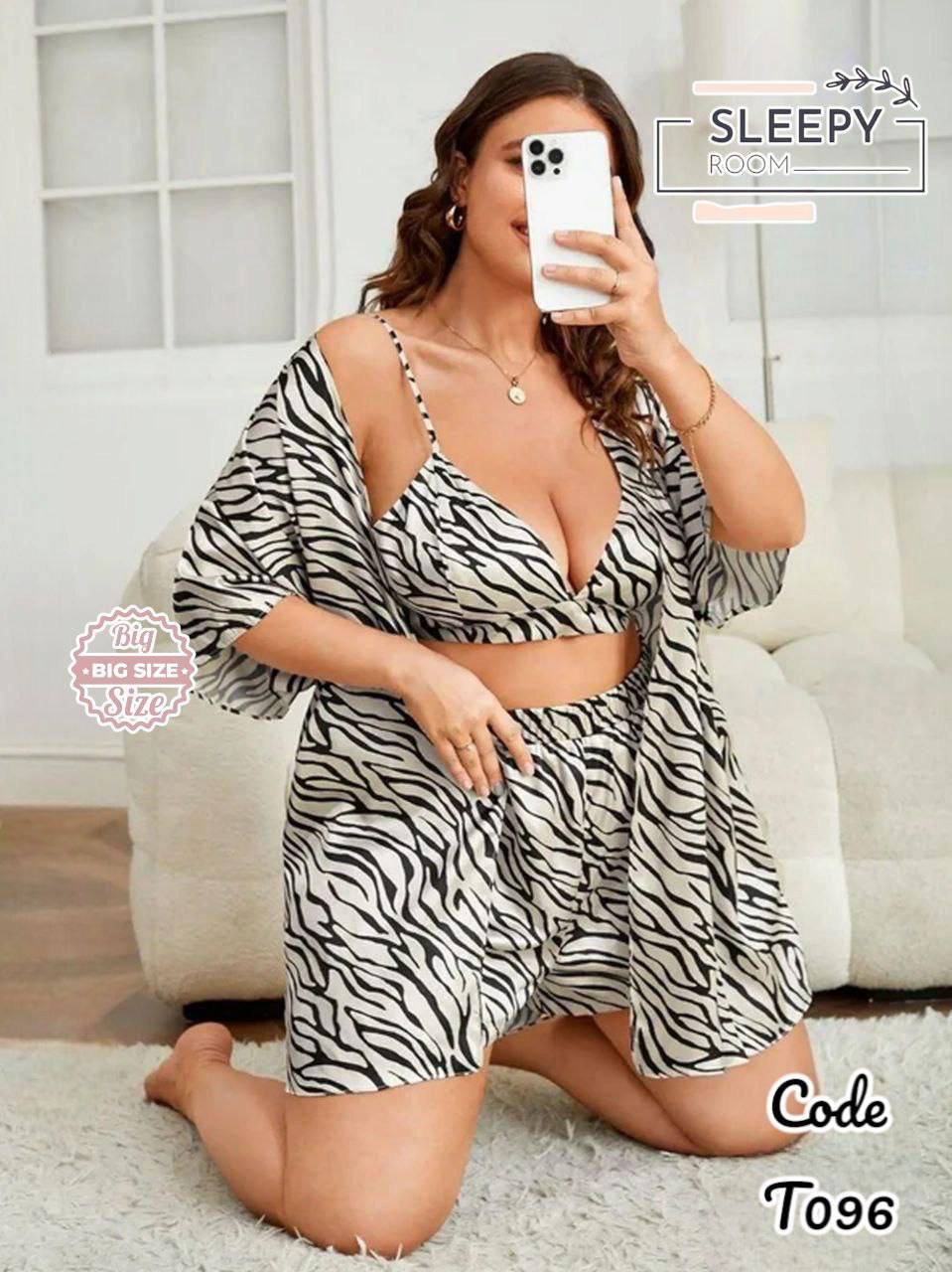 طقم 3 قطع بالروب بيج سايز