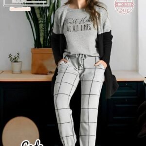 بيجامة 3 قطع بيج سايز